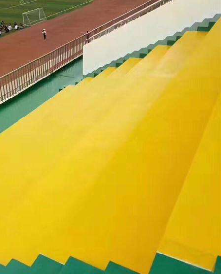 宜秀球场台阶翻新修补改造